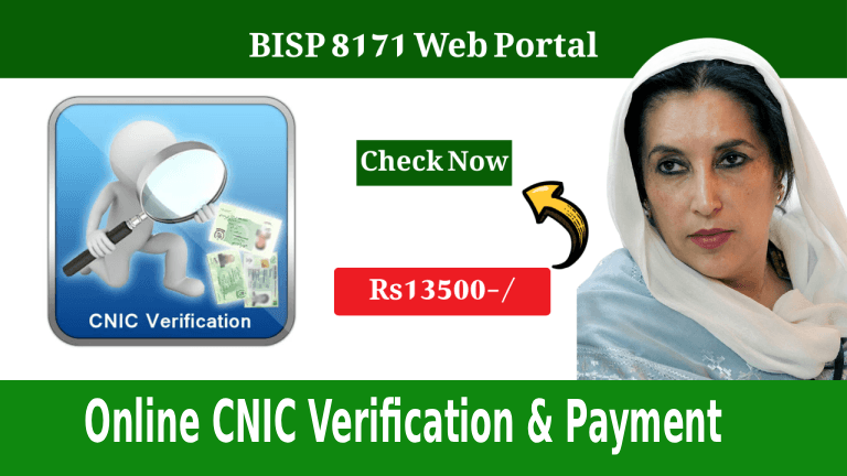 BISP 8171 – Online CNIC Verification & Payment Status Guide 2025