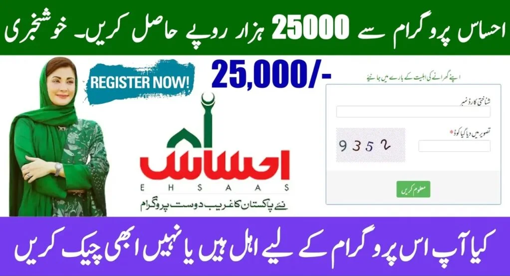 💰 احساس 8171 پروگرام 2025 – گھر بیٹھے 25,000 روپے حاصل کرنے کا آسان طریقہ